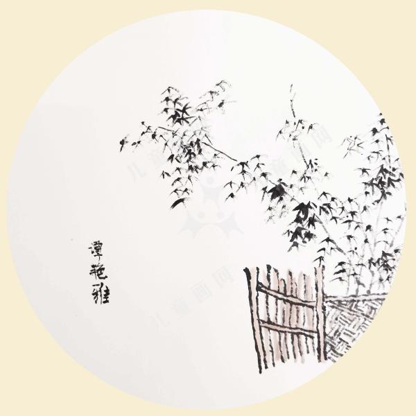 青山修竹矮篱笆