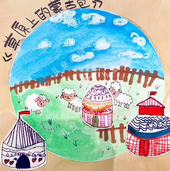 草原上的蒙古包