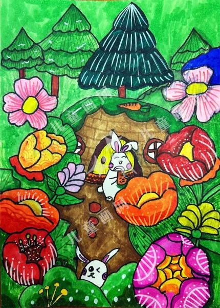 丛林中的小兔子