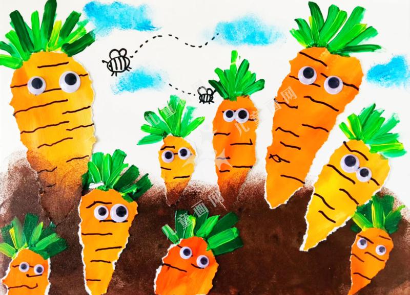 土地里的胡萝卜