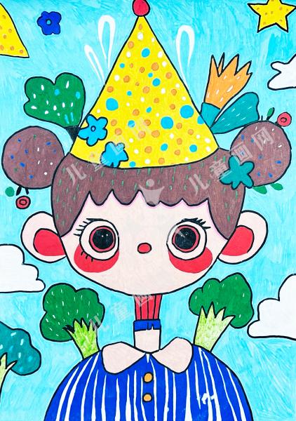 快乐的小女孩