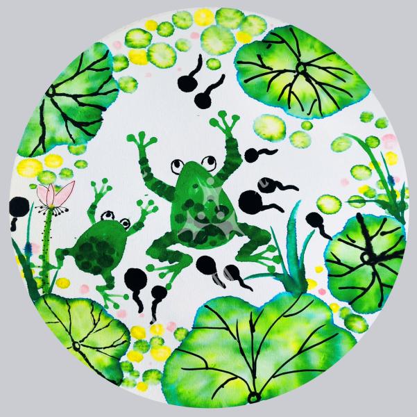 池塘里的小青蛙