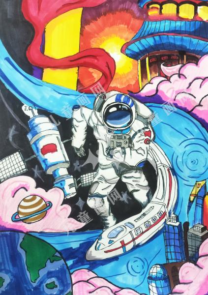 宇航员星际漫步