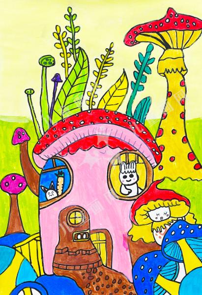 蘑菇森林的童话屋