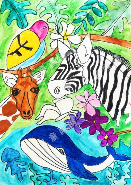 绿意里的生灵拼图