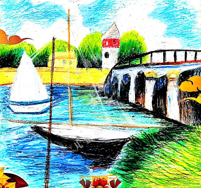 自然之岸，帆舟轻扬